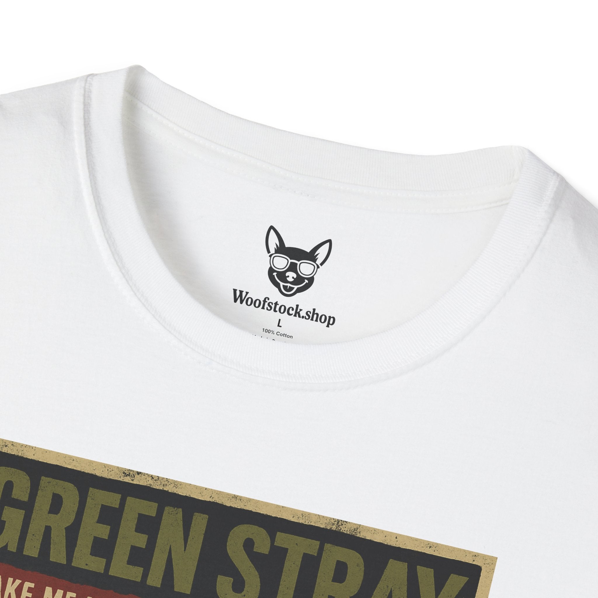 Green Day Concert Poster Dog Parody Unisex Softstyle T-Shirt – Funny Tee for Music and Dog Lovers